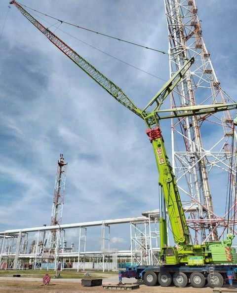 Job Flare Crane 400Ton Liebherr LTM1400 Extend Full Luffing Jib 70M MRCSB, Melaka